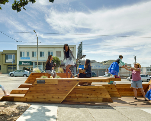 interstice architects reflects san francisco's topography with sunset parklet