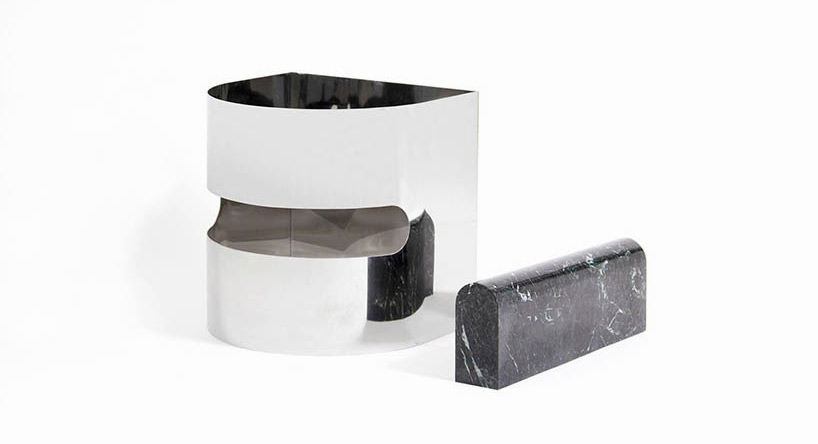 jinsik kim half half collection stainless steel stone designboom