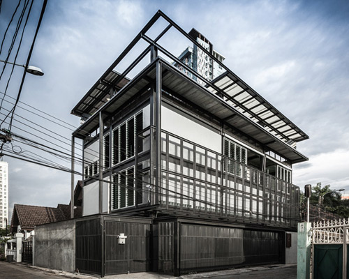 junsekino completes structural steel tinman house in bangkok