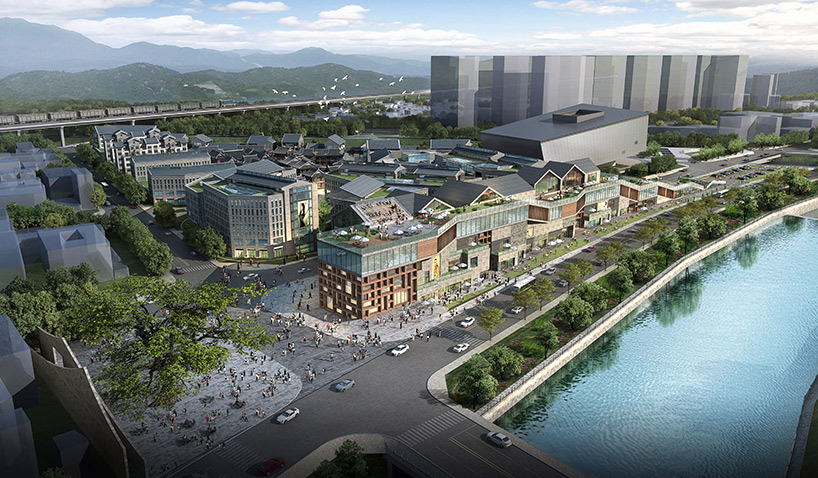 kuan architects UCD antique fish shopping mall quinshi china designboom kuan architects UCD antique fish shopping mall quinshi china designboom