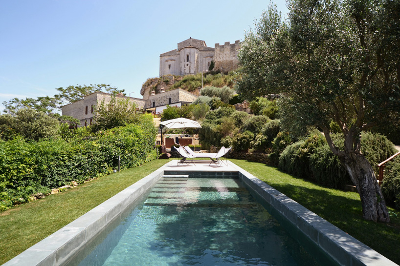 fontanile pool by LAD presents views of the rural italian landscape