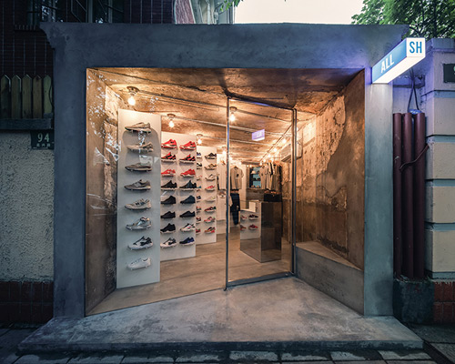 linehouse designs minimalist ALL SH storefront in shanghai