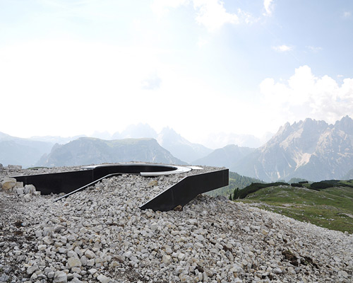 messner architects' monte specie 2305m.a.s.l lookout in the dolomites