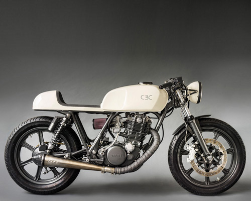 momoto builds ultra-minimal CBC café racer from '79 SR500