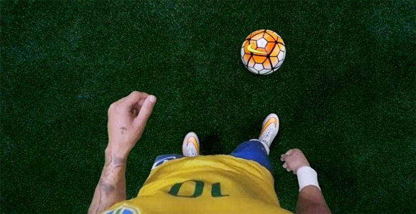 NIKE football campaign exhibits neymar jr experience using virtual reality