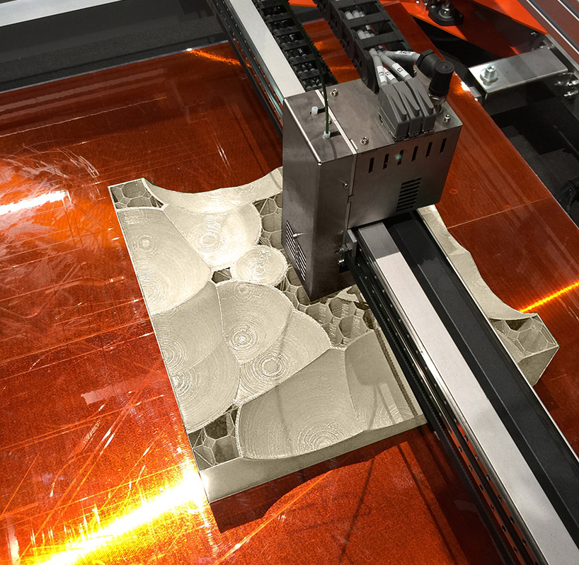 NOWlab glacier table stool bigrep 3D printing designboom