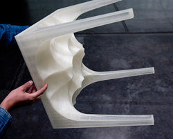 NOWlab unveils aluminum stool formed from a 3D printed algorithmic mold