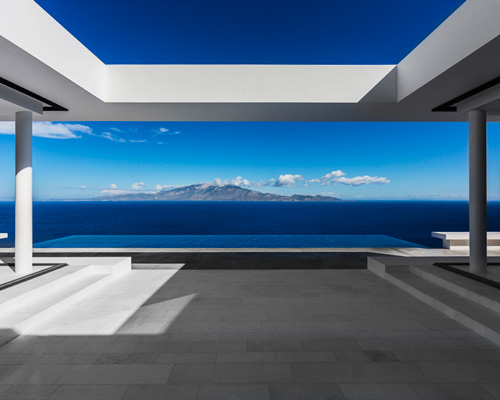 the silver house by olivier dwek overlooks the idyllic greek island of kefalonia