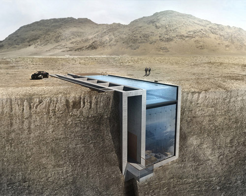 OPA presents conceptual cliffside 'casa brutale' on the aegean sea