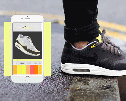 modify the color layout of your sneakers with shift concept by rehabstudio