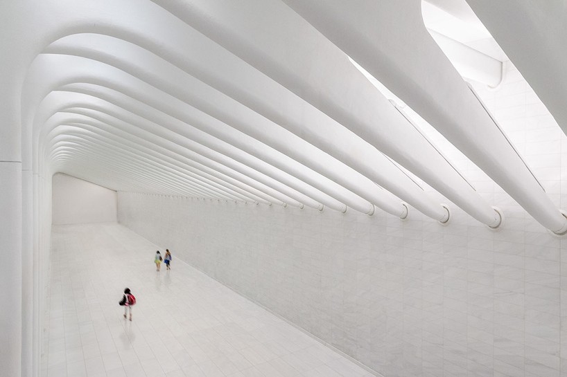 first look inside santiago calatrava's WTC transportation hub in new york