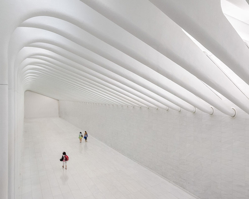 first look inside santiago calatrava's WTC transportation hub in new york