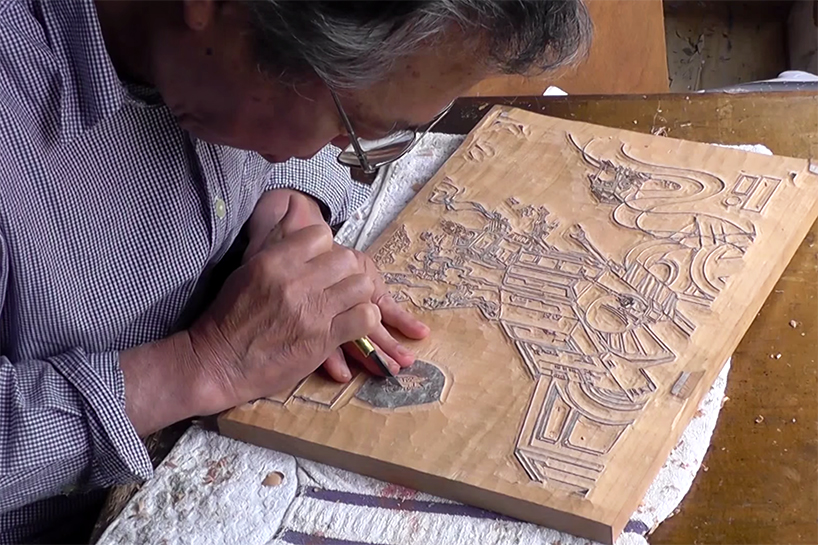 japanese craftsmen interpret star wars scenes through woodblock printing