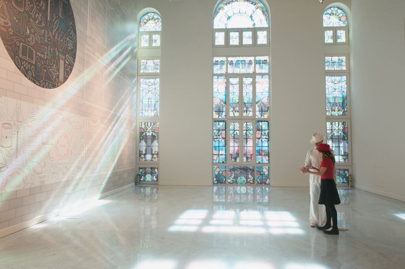 studio job installs a roller-disco inside the faena art center in buenos aires