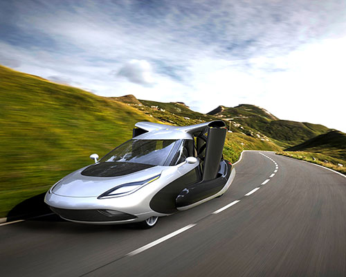 terrafugia's driverless flying car concept remedies future traffic anxiety