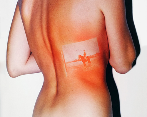 thomas mailaender 'sunburns' old photographs onto human bodies