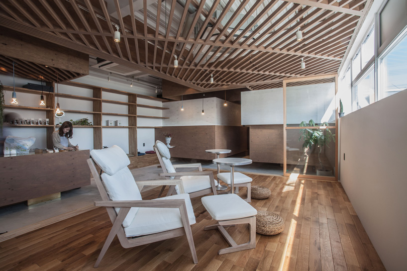 three ball cascade architects haspali spa okayama japan designboom