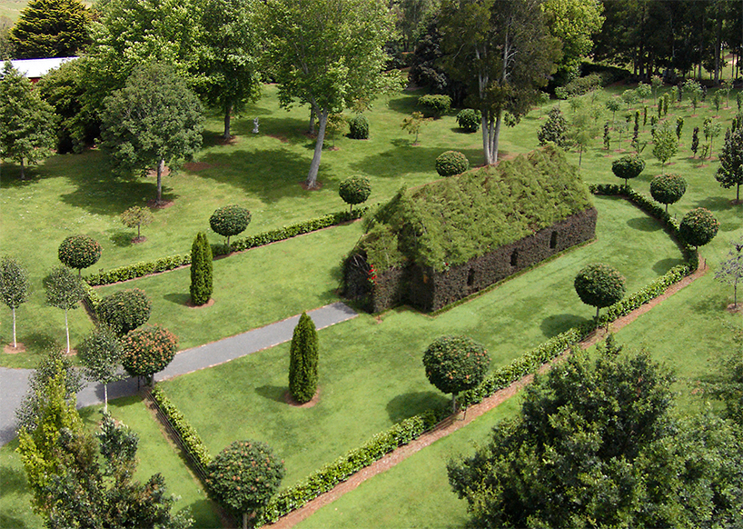 new zealand nature lover grows living tree church and lush labyrinth walk