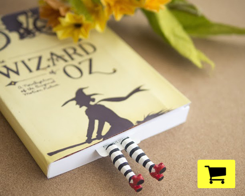 wicked witch bookmark mimics the wizard of oz
