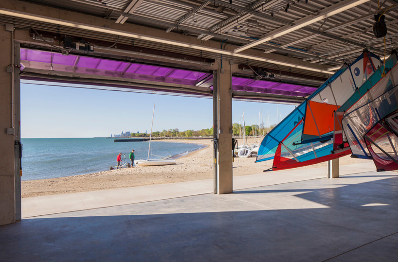 woodhouse tinucci architects northwestern university sailing center evanston illinois designboom