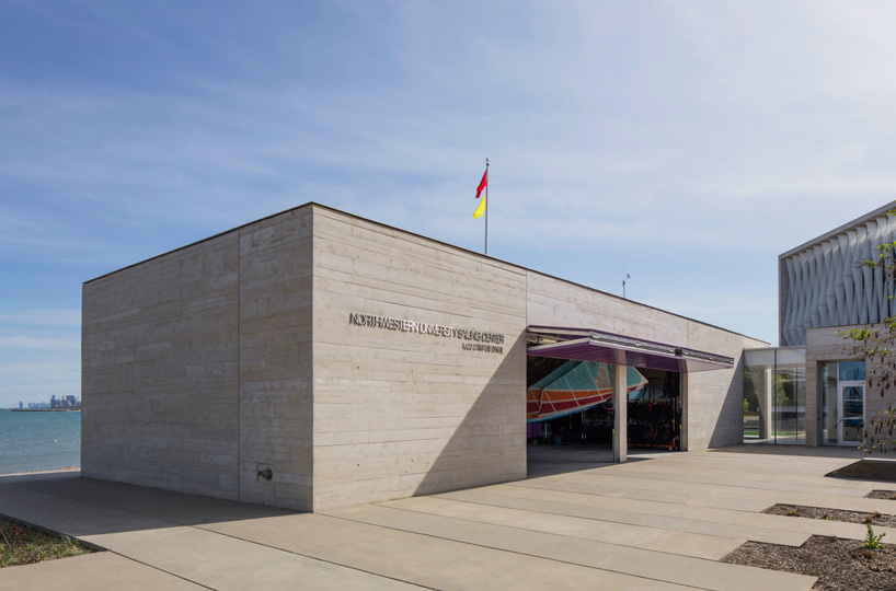 woodhouse tinucci architects northwestern university sailing center evanston illinois designboom