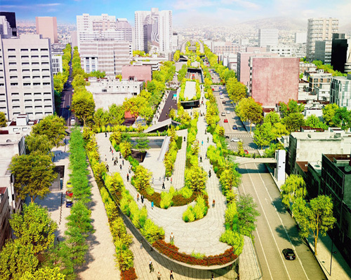 fernando romero reveals plans for a new linear park in mexico city