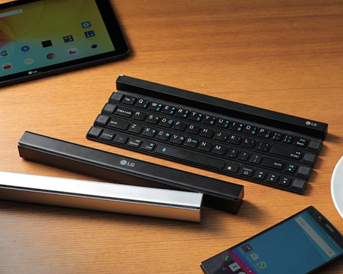 LG reveals rollable desktop keyboard for optimum portability