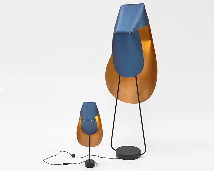 studio brichetziegler shapes bamboo cardboard under the skin lamp by hand