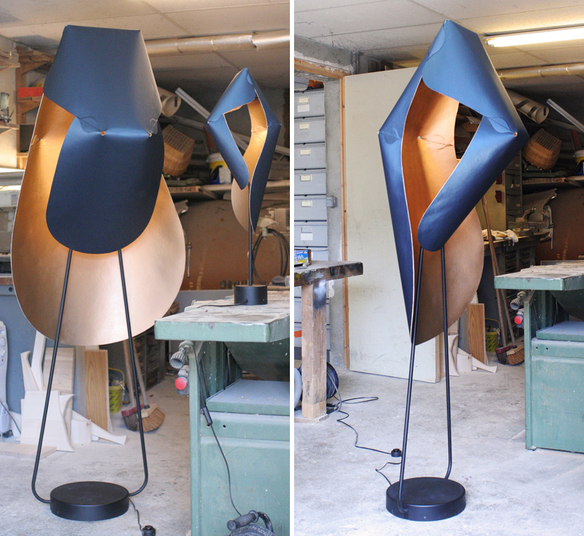 studio brichet ziegler under the skin lamp designboom