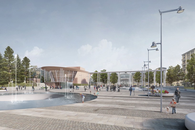 andrea maffei unveils design to overhaul varese's city center with new theater
