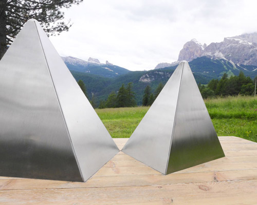 elodie stephan's cimes bench offers 360° viewing in mountainous form