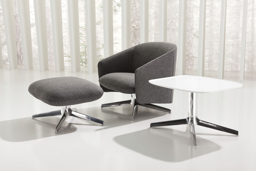 claesson koivisto rune designs cover seating and table collection for teknion studio