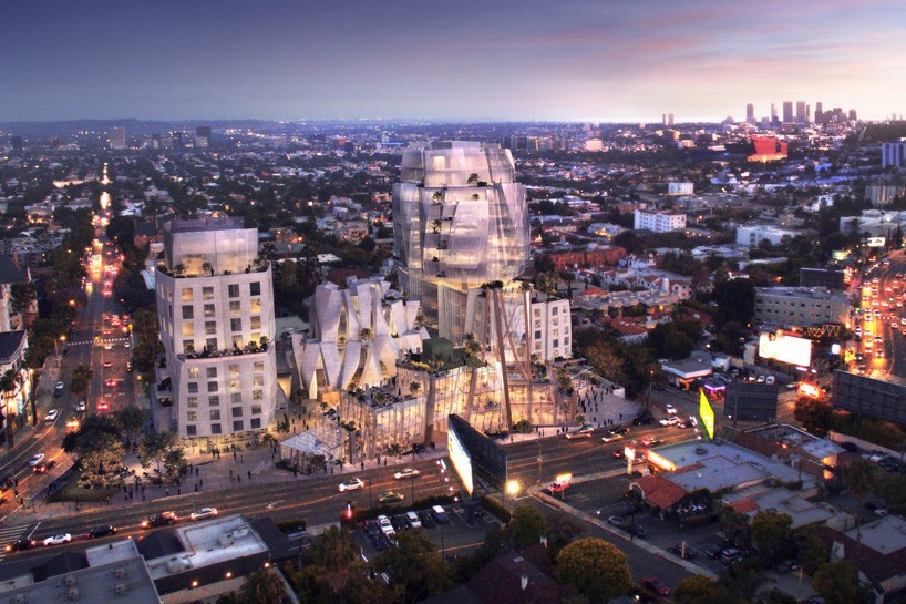 frank gehry unveils sunset boulevard development in LA