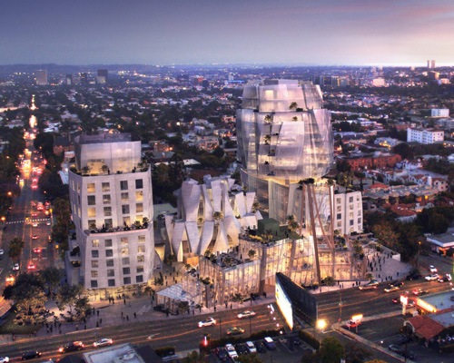 frank gehry unveils sunset boulevard development in LA