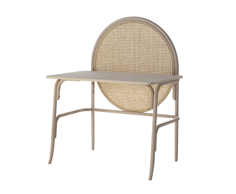 GamFratesi designs allegory desk, targa + morris seating for gebrüder thonet