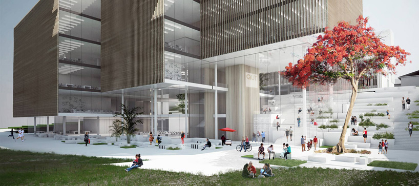 henning larsen education precinct queensland university of technology brisbane australia designboom