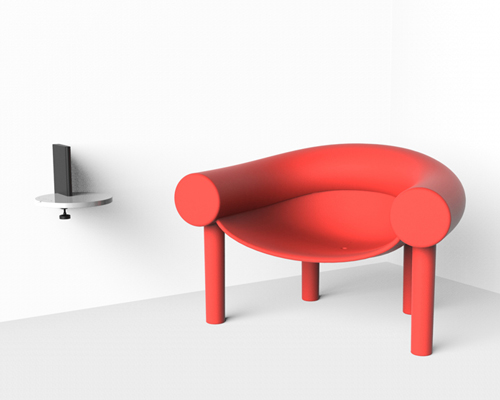 konstantin grcic molds sam son chair with a hint of cartoon character for magis
