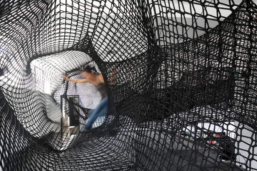 numen/for use stitches an interactive, tensile tunnel through austria gallery