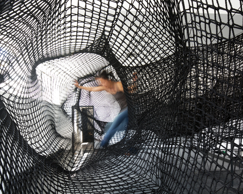 numen/for use stitches an interactive, tensile tunnel through austria gallery