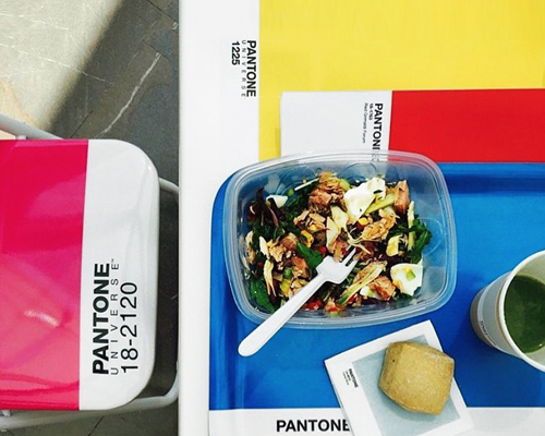 pop-up pantone cafe serves up color-coded snacks in monaco