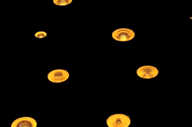 tangent's kihou lighting uses liquid + air bubbles to create sublime ambiance