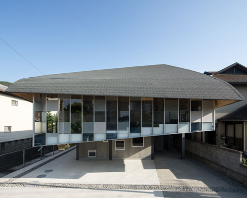 Y M Design Office Caps Ballet School With Shell Like Roof In Japan