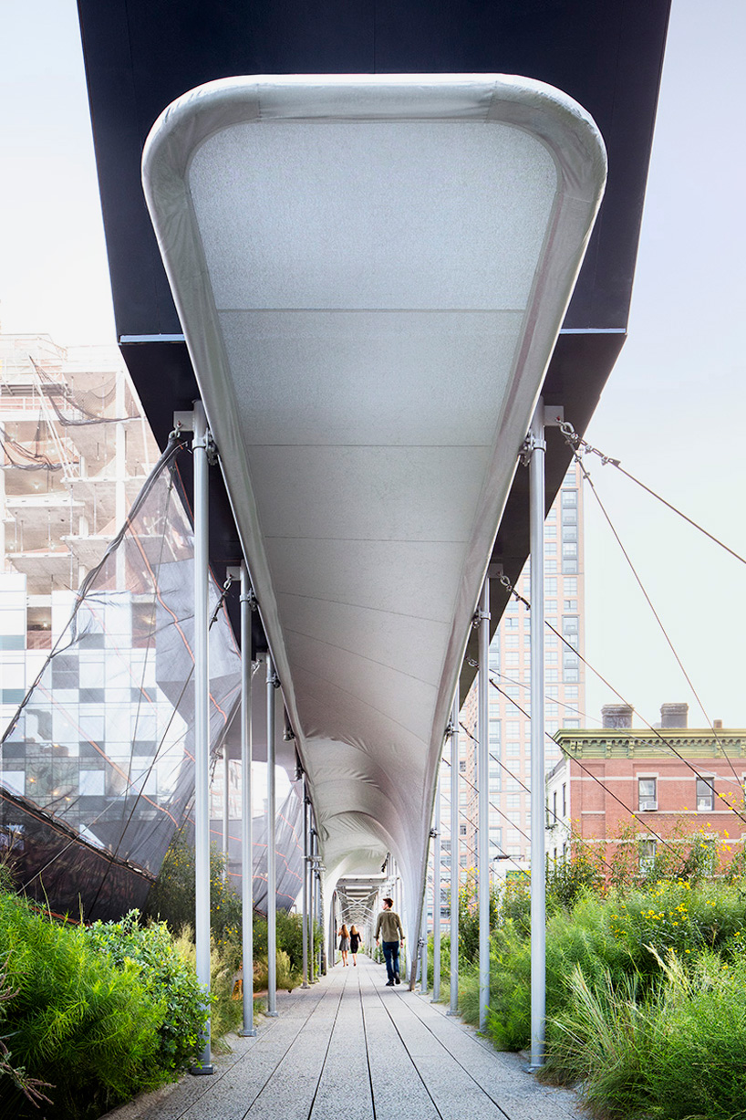 zaha hadid high line installation allonge  520 west 28th new york designboom