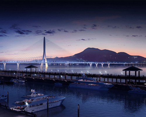 920 meter-long bridge designed by zaha hadid begins construction in taiwan