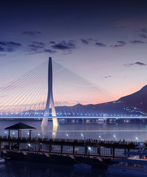 920 meter-long bridge designed by zaha hadid begins construction in taiwan
