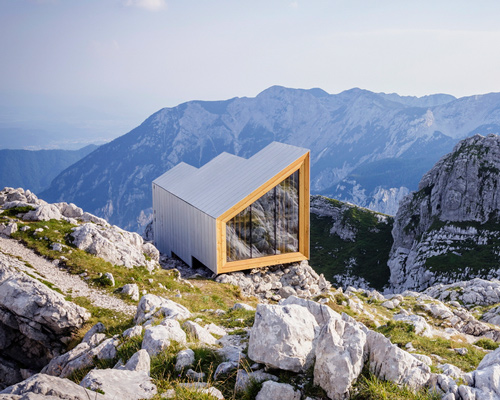 OFIS constructs alpine shelter for climbers of slovenia's skuta mountain