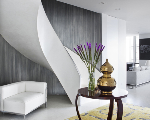 ORA studio conceives UN plaza duplex apartment in new york
