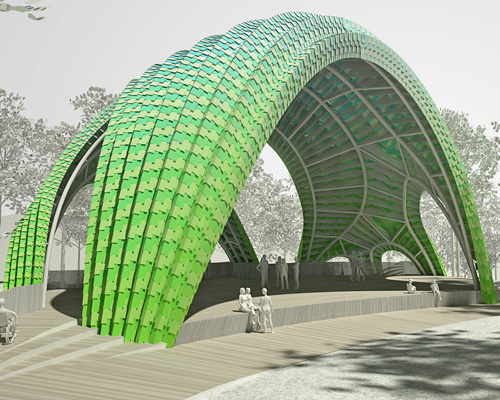MARC FORNES/THEVERYMANY envisions chrysalis amphitheater for merriweather park