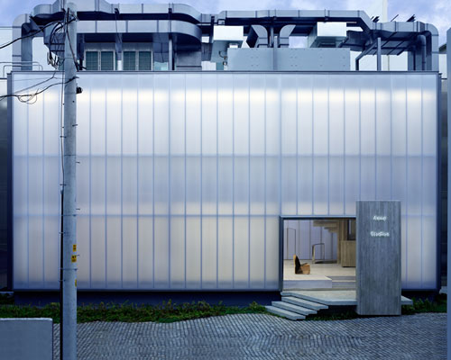 sophie hicks designs translucent box for acne studios' seoul flagship store