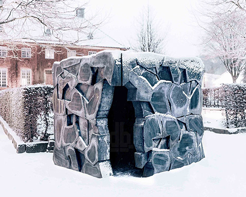 chalmers university masters of arch students realize the crack pavilion